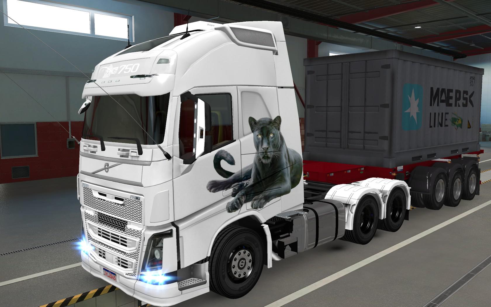 ETS2 - Volvo FH16 2012 Pantera Skin (1.37.x)