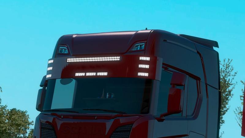 ETS2 - Big Paintable Sunshield V2.4 (1.39.x)