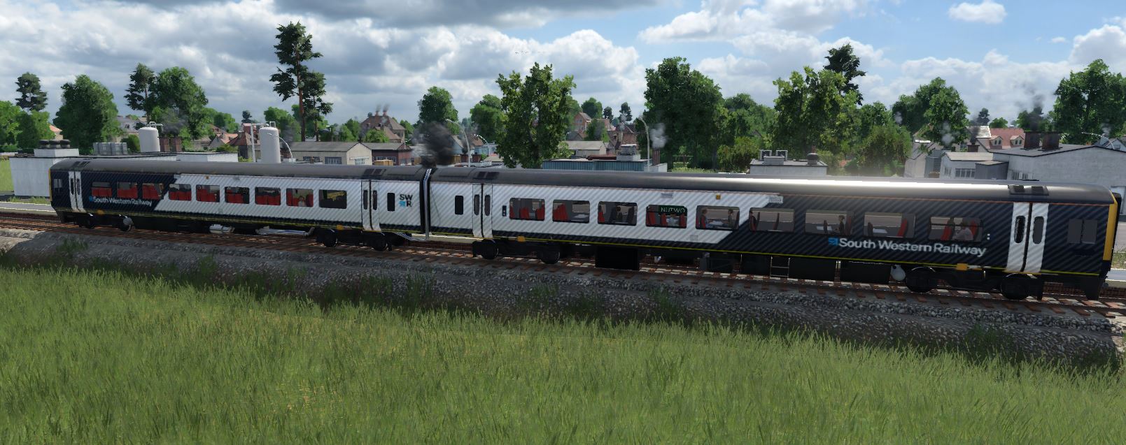 Transport Fever 2 - British Rail Class 158 South Western Railway