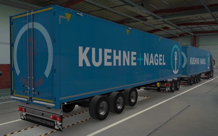 ETS2 - Kraker Walkingfloor Kuehne + Nagel Skin (1.40.x)