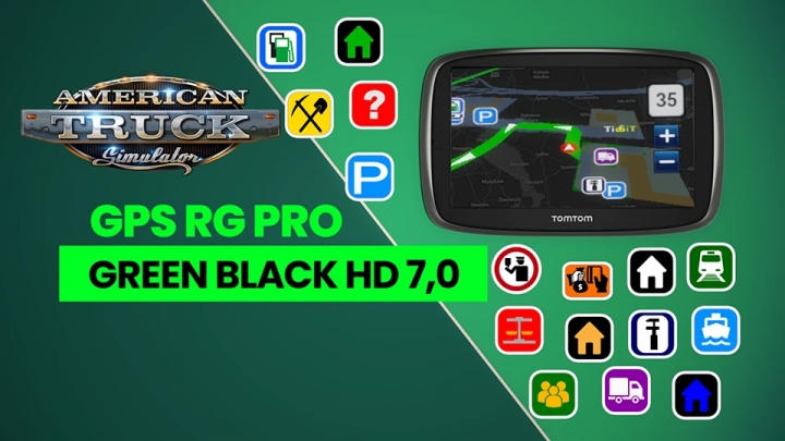 ATS - GPS RG Pro Green Black HD V7.0 (1.40.x)