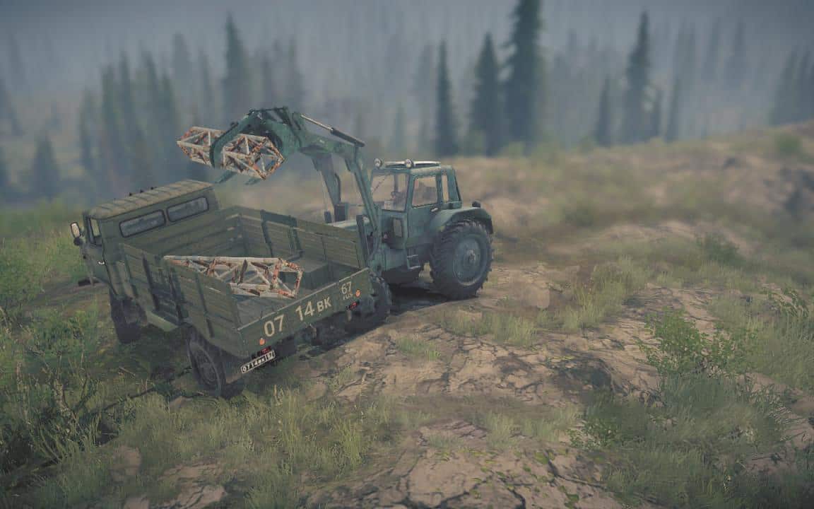 Spintires:Mudrunner - Head of The Base in The Army Map V1.0
