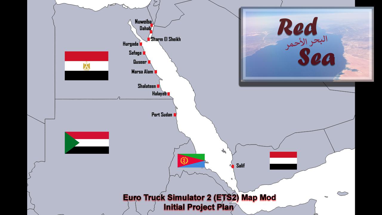 ETS2 - Red Sea Map V1.0 (1.38.x)