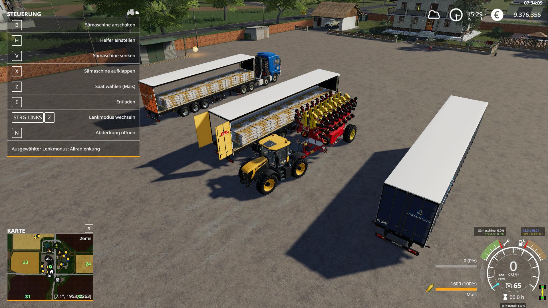 FS19 - Fruehauf Planenauflieger Mit Stapler V4.0