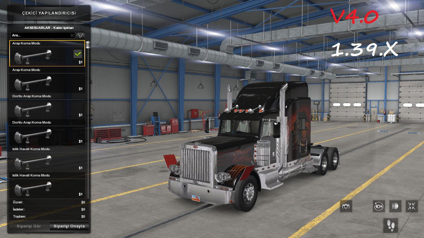 ATS - Air Horns Pack v4.0 (1.39.x)