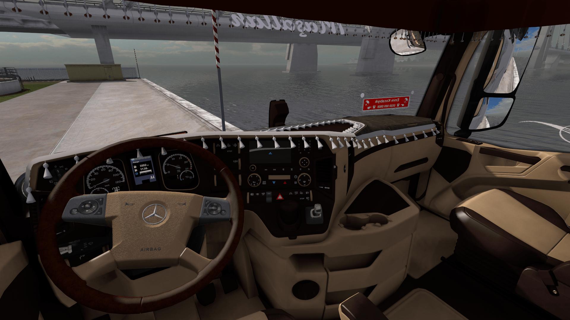 Интерьер для euro truck simulator 2 mercedes