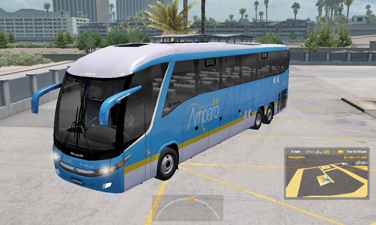 ATS - Marcopolo G7 1200 Facelift + Passengers Mod V2.3 (1.36.x)