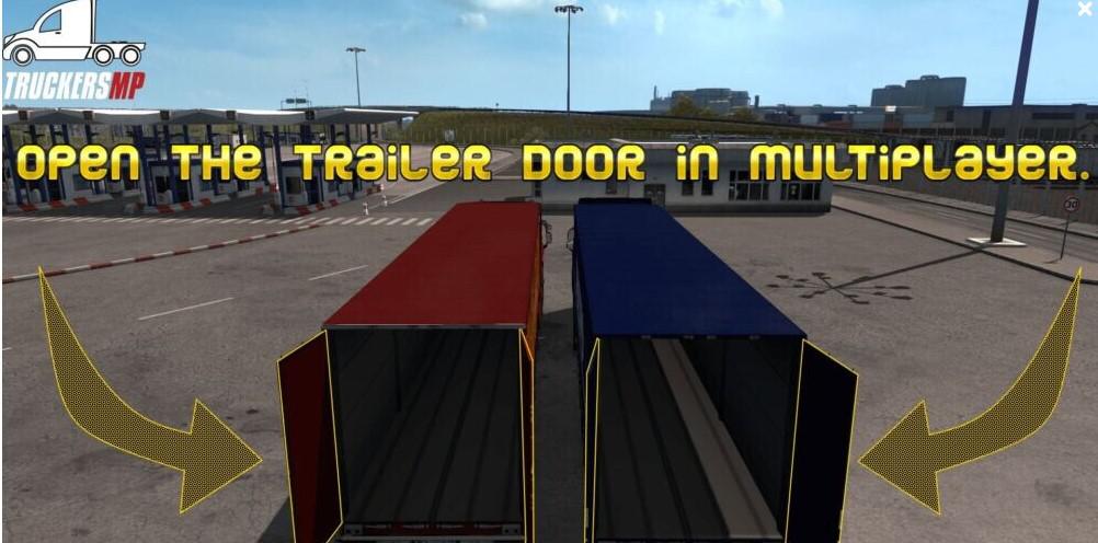 ETS2 - Open Door Trailer MP/Offline (1.39.x)