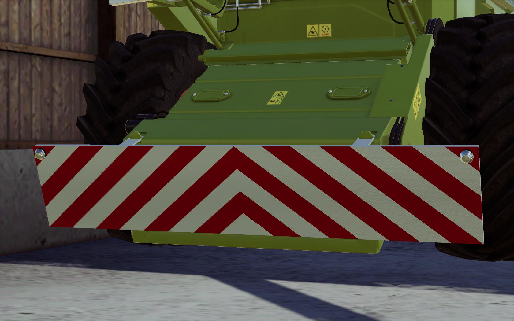 FS19 - Front Warning Panel for Claas Dominator 108SL V1