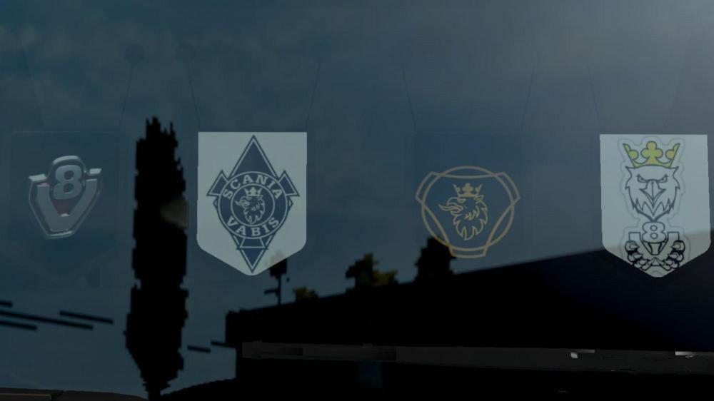 ETS2 - Scania V8 & Vabis Pennants Pack (1.38.x)