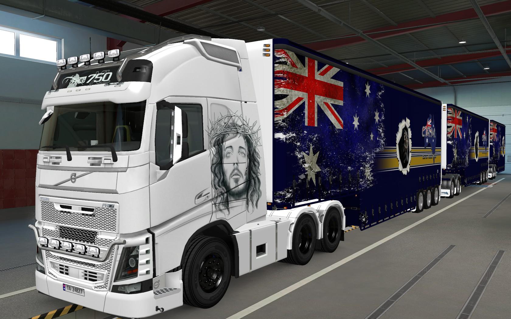 ETS2 - Volvo FH16 2012 Jesus Cristo Skin (1.37.x)