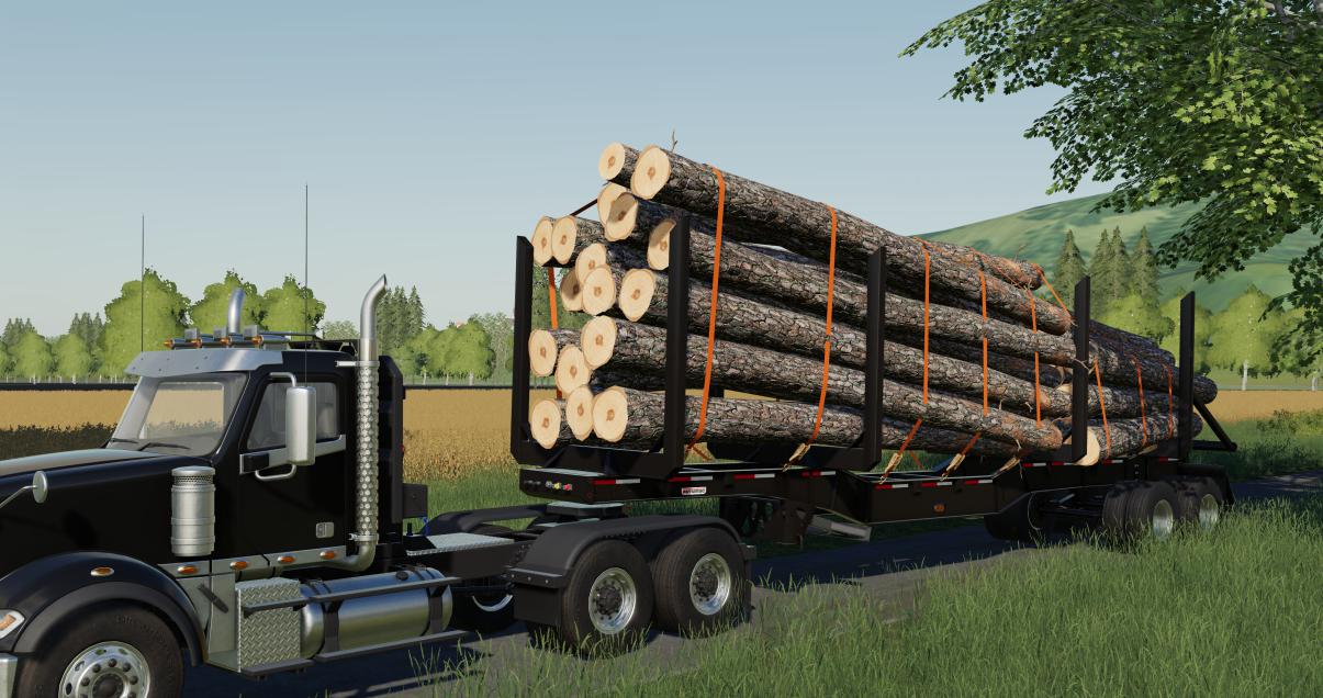 FS19 - Manac 45FT Log Trailer V1.0
