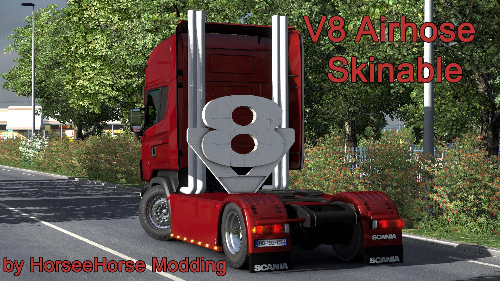 ETS2 - V8 Airhose Skinable (1.38.x)