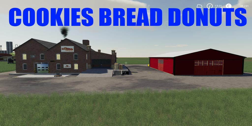 FS19 - Placeable Cookies Bread Donuts Production V1.0.6