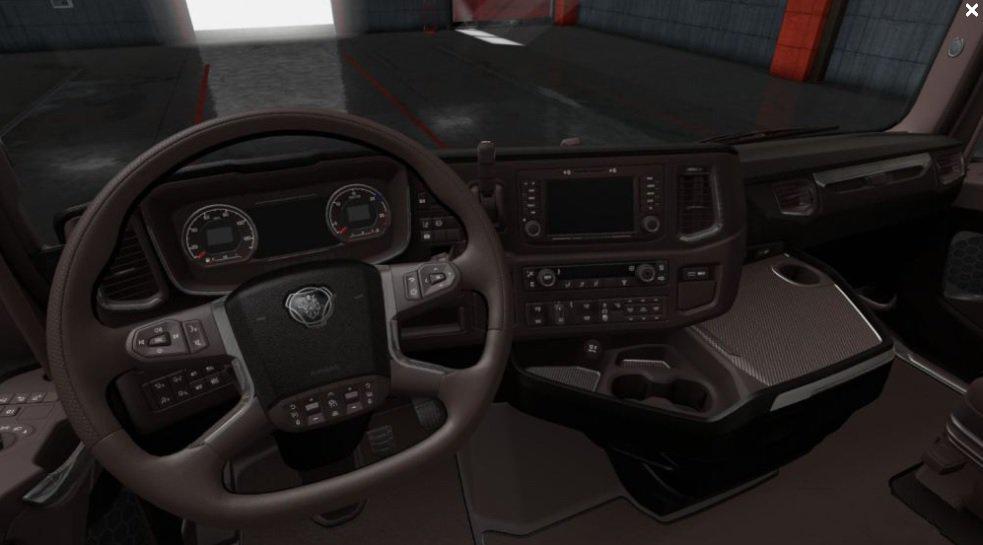 ETS2 - Scania NextGen 2016 – Exclusive Brown Interior (1.36.x)