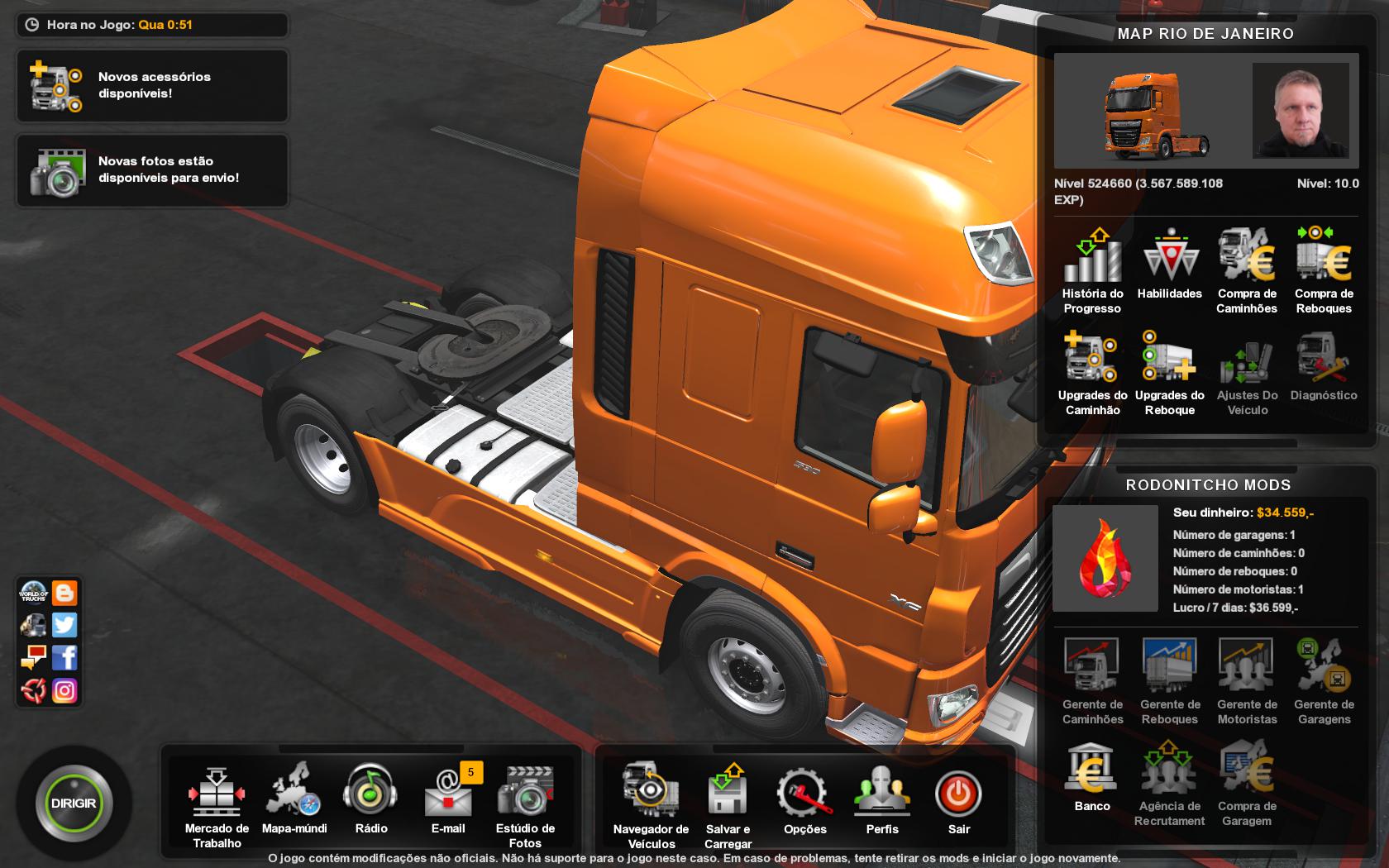 ETS2 - Profile Rjmap Developer (1.35.X)