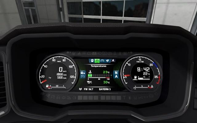ETS2 - Scania S Dashboard Computer V1.5 Fixed (1.37.x)