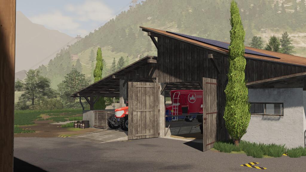 FS19 - Alpine Cow Barn V1.0