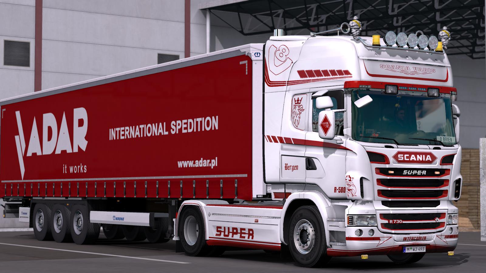 ETS2 - Scania V8 Open Pipe Crackle Sound Mod V1.0 (1.38.x)
