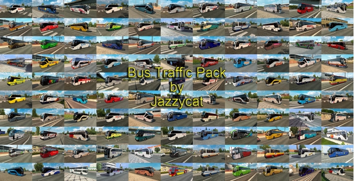 ETS2 - Bus Traffic Pack V12.1 (1.41.x)