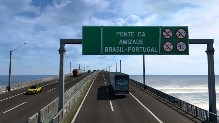 ETS2 - Addon - Mapa EAA 6.1 - Bridge Brazil Portugal V1.0 (1.40.x)