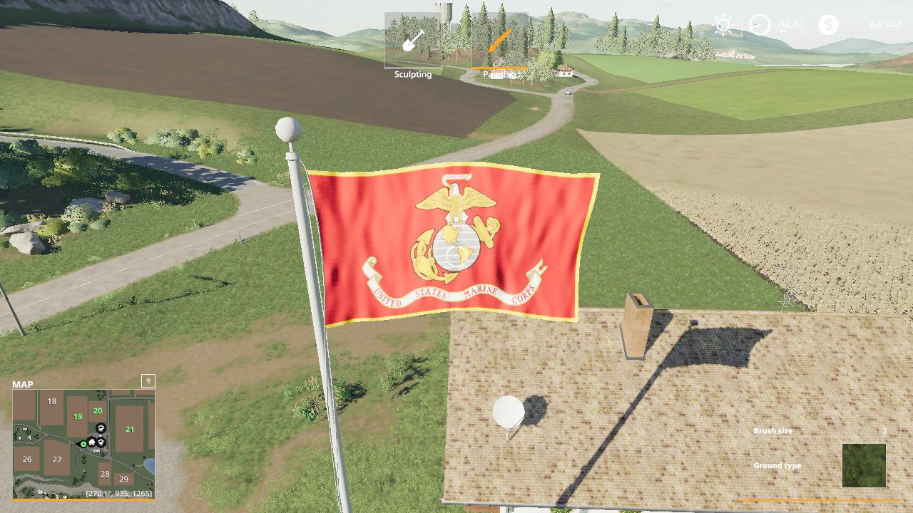 FS19 - USMS Flag V1.0