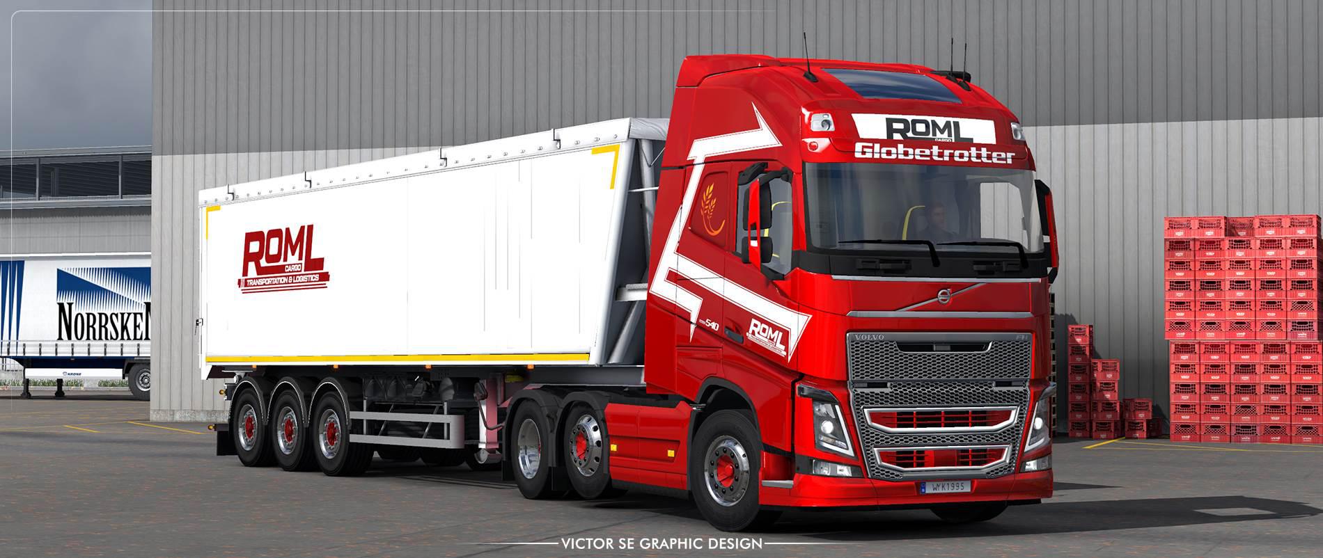 RODOJUNIOR CONJUNTO SKINS FREE VOLVO FH TOP ETS 2 1.44 