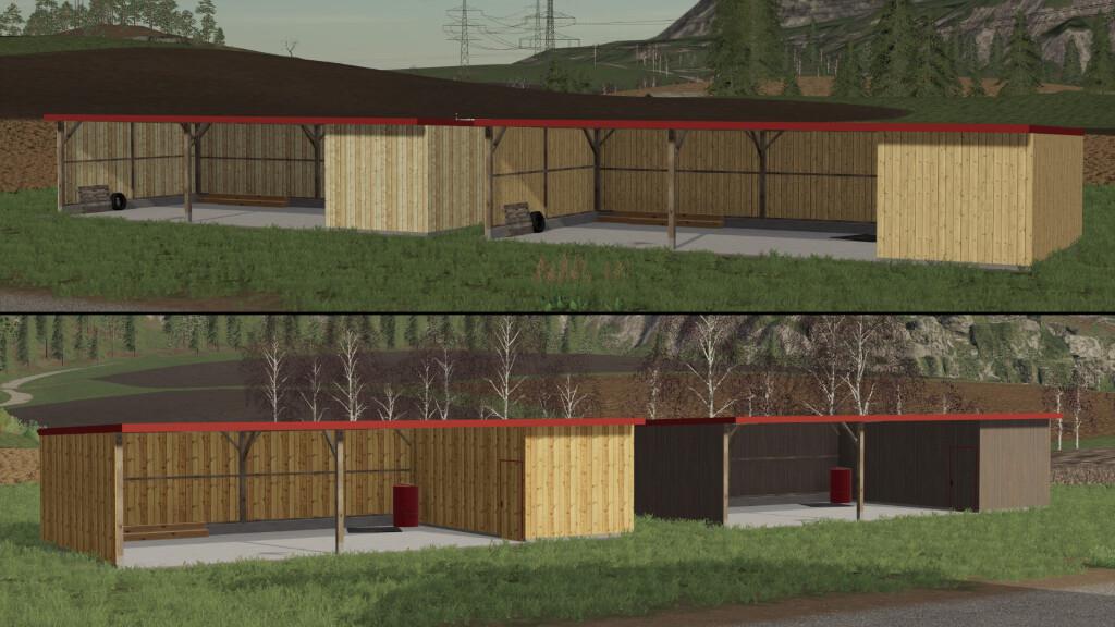 FS19 - Wooden Shelter Pack V1.0