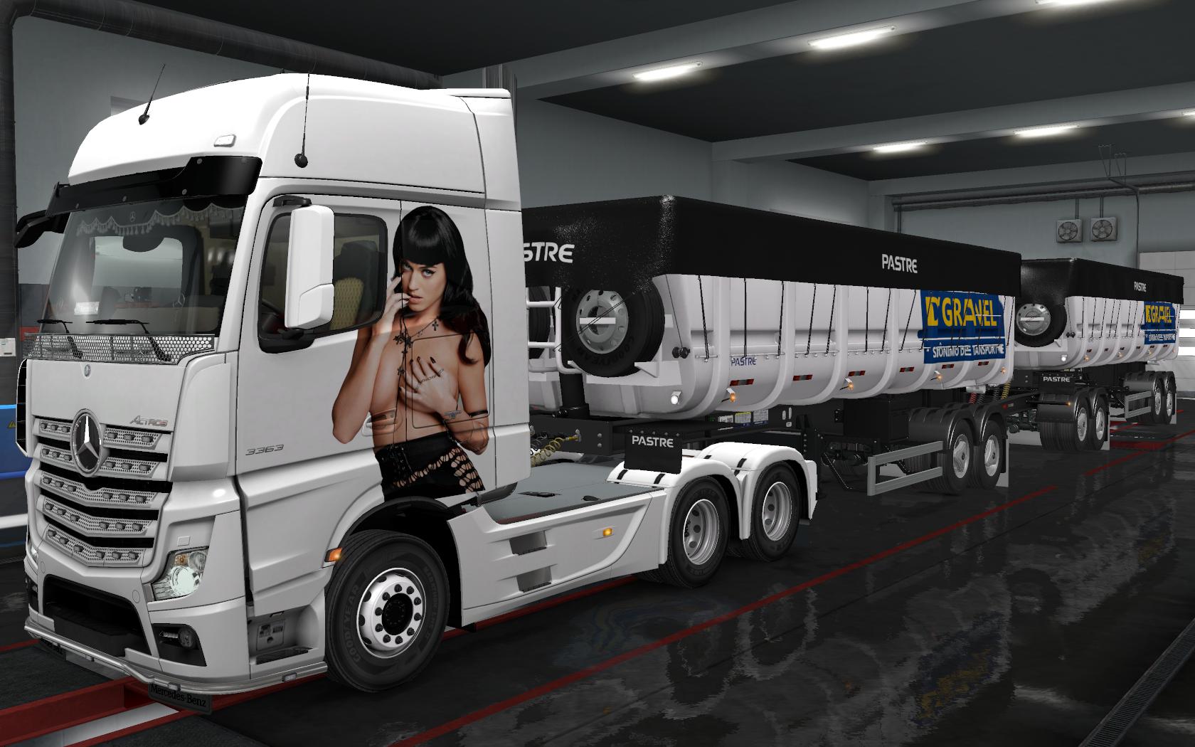 ETS2 - Mercedes-Benz Actros Mp4 Katy Perry Skin (1.36.x)
