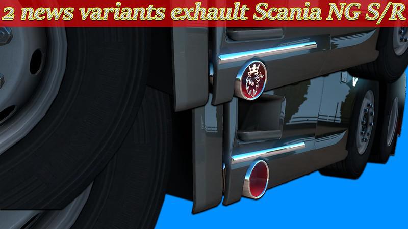 ETS2 - Exhault Scania NG S/R V1.0 (1.39.x)