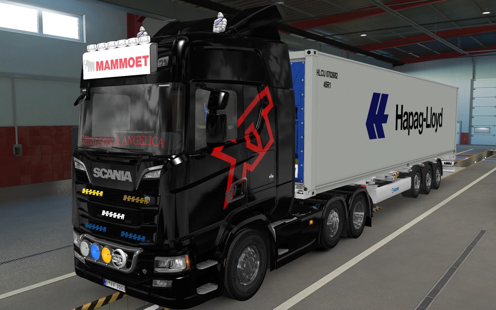 ETS2 - Big Lightbox Scania R And S 2016 Mammoet (1.39.x)