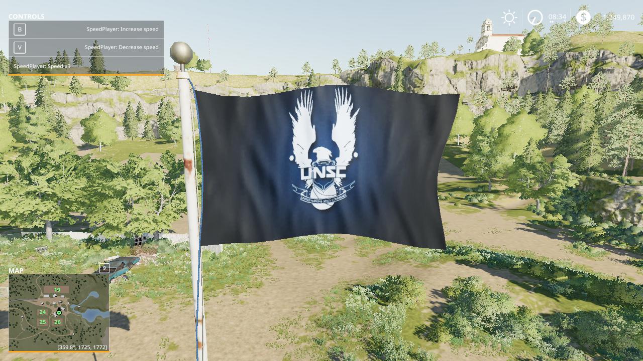 FS19 - UNSC Flag V1.0