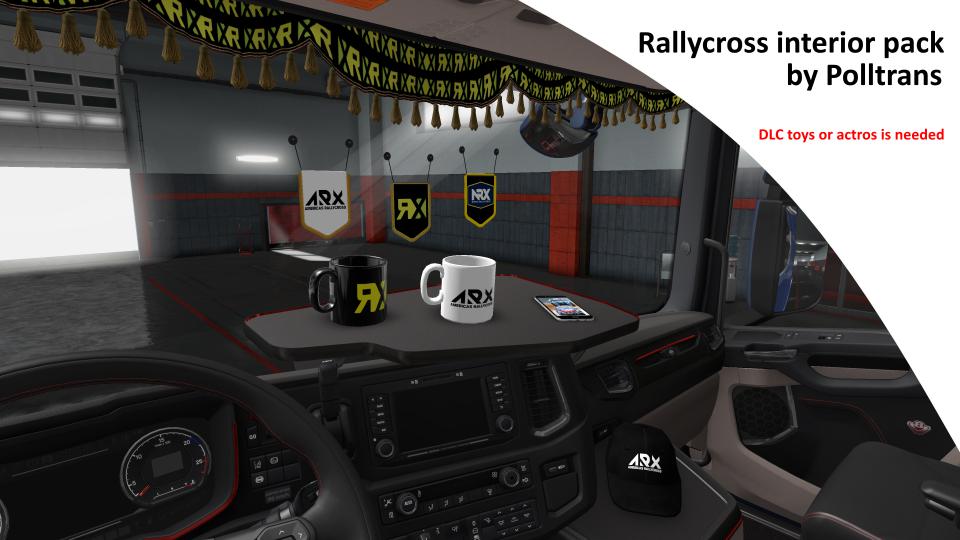 ETS2 - Rallycross interior Pack V1.0 (1.36.x)