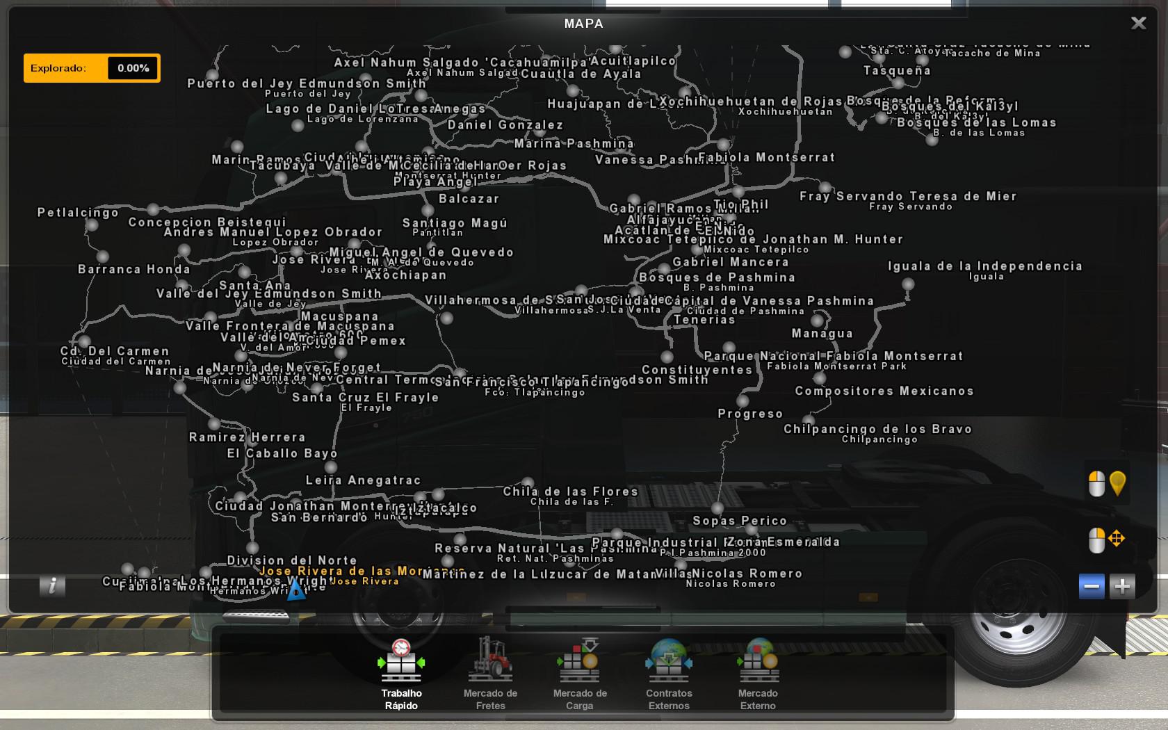 ETS2 - Vanessa Pashmina Map for Profile Mod (1.37.x)