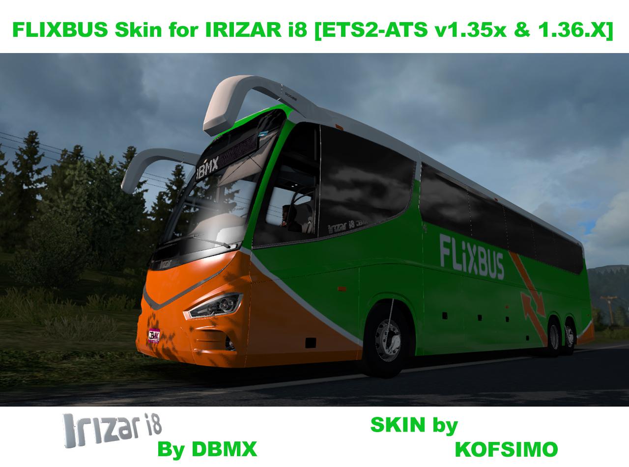 ETS2 - Irizar i8 Flixbus Skin (1.36.x)