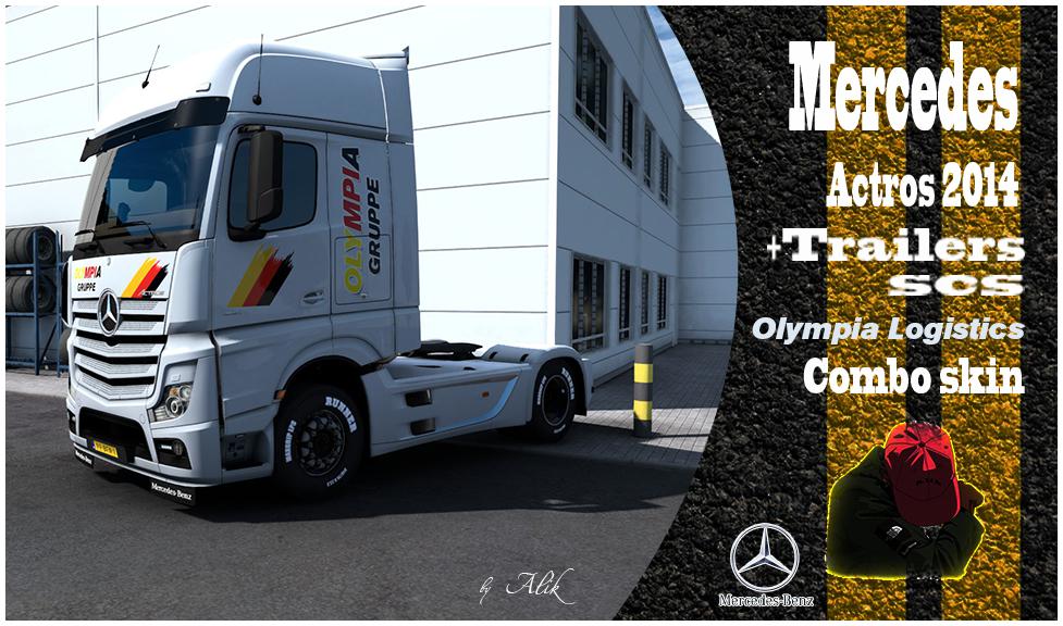 ETS2 - Olympia Logistics Combo Skins V1.0 (1.38.x)