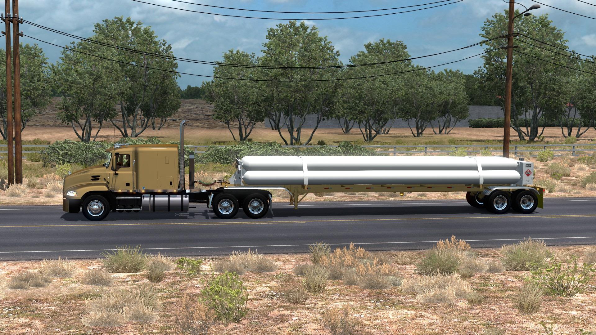 ETS2 - The Compressed Natural Gas (CNG) Trailer 1.38.x