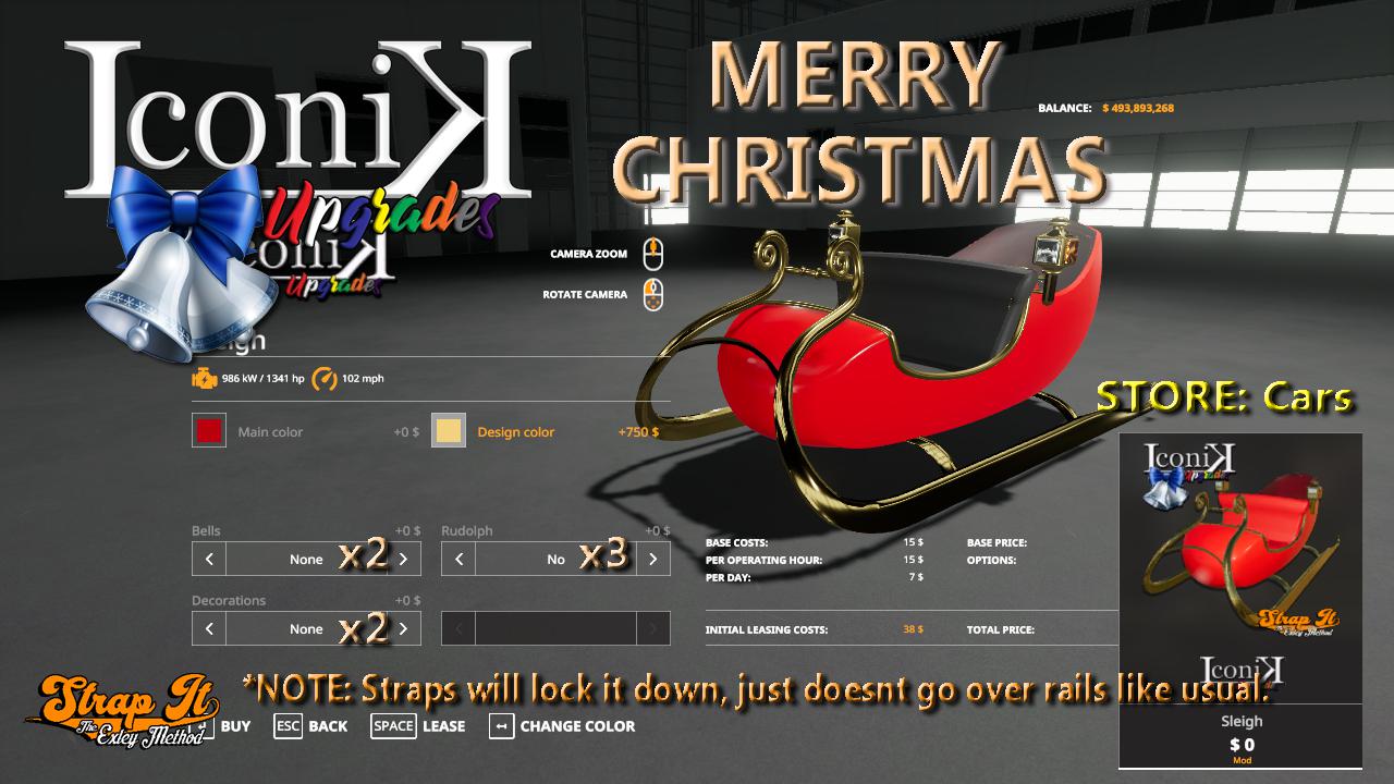 FS19 - Iconik Sleigh V1.0