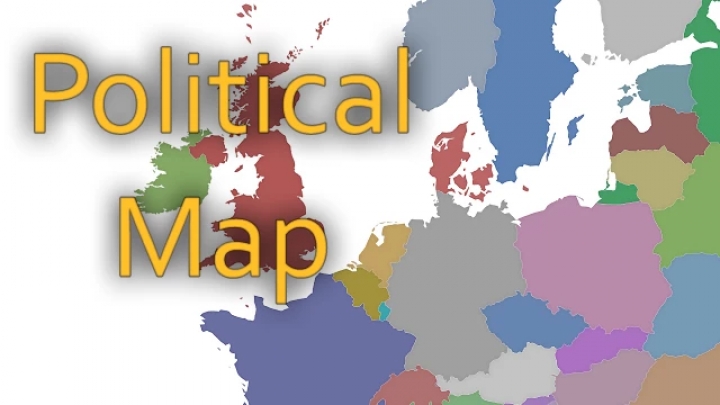 ETS2 - Political Background Map Full Release V1.0 (1.40.x)