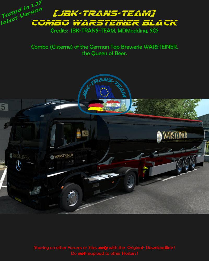 ETS2 - JBK Combo Warsteiner Black V1 (1.37.x)