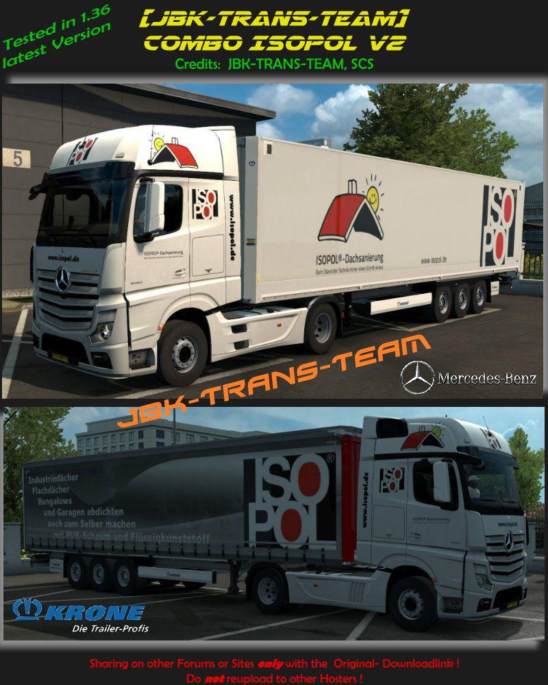 ETS2 - JBK Combo Isopol Update V2.0 (1.36.x)