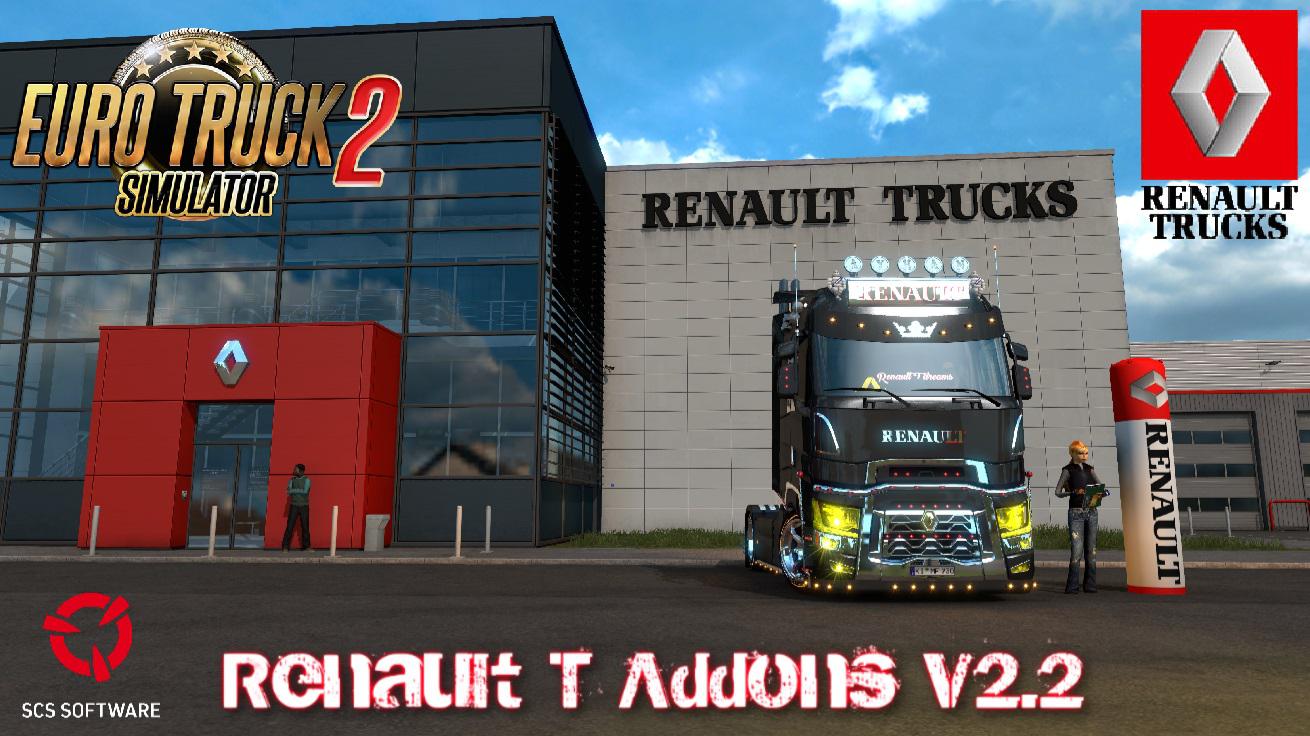 ETS2 - Renault T Addons V2.2 (1.39.x)