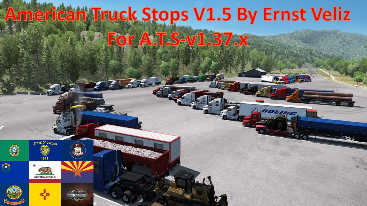 ATS - American Truck Stops V1.5 (1.37.x)