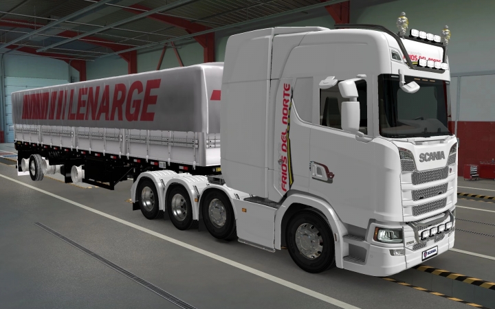 ETS2 - Scania S 2016 8x4 Frios Del Norte Skin (1.40.x)
