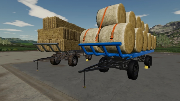 FS19 - HW80 Bale Trailer V1.0
