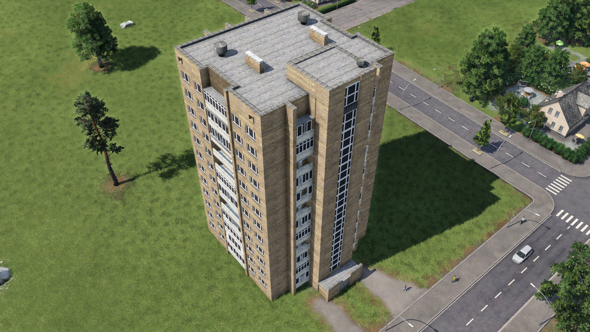 Transport Fever 2 - House Series II-67-Tishinskaya Tower