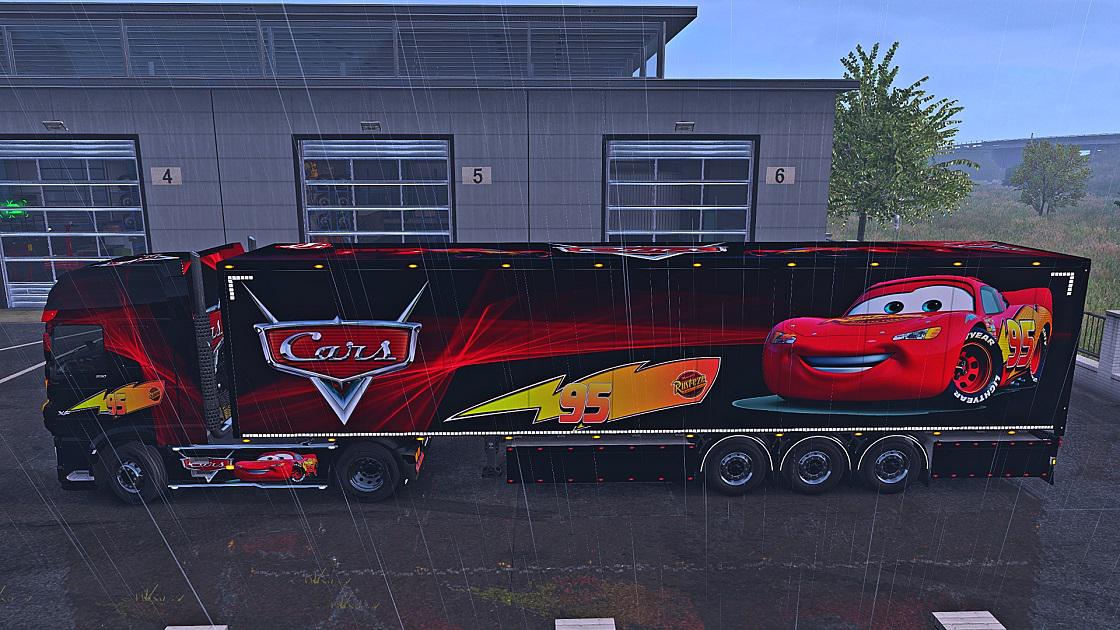 ETS2 Cars Trailer Skin V1.0 (1.36.x) Euro Truck Simulator 2