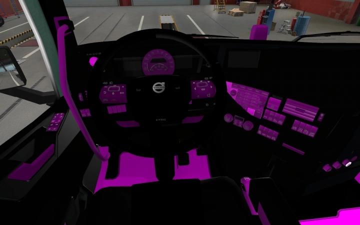 ETS2 - Volvo FH16 2012 Pink And Black Interior (1.40.x)