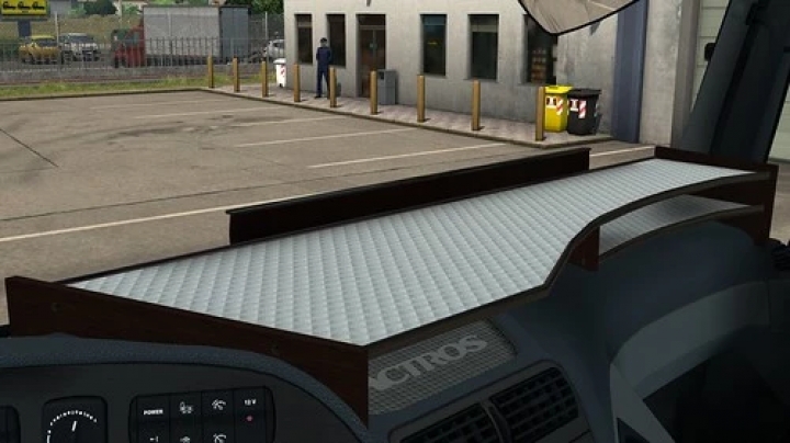 ETS2 - Table & Wind-Shield Set for Actros MP3 V1.2 (1.40.x)