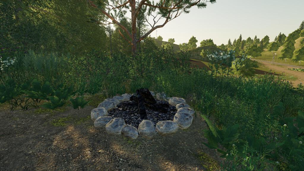 FS19 - Camp Fire (Prefab) V1